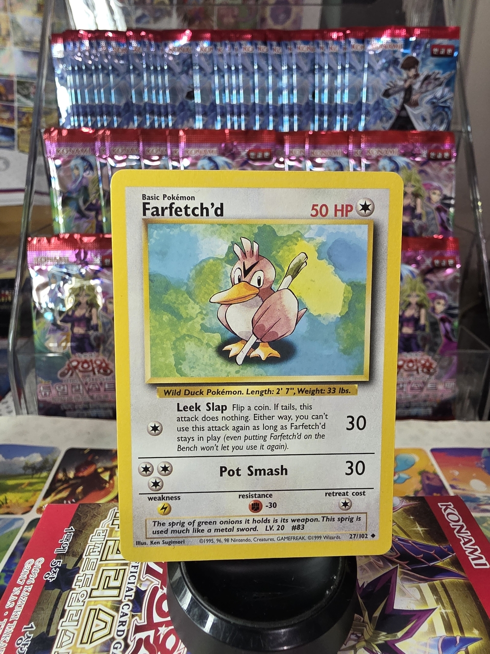 Pokémon Farfetch'd 50 HP Vintage Trading Card - Yellow Border